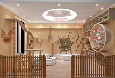 现代宠物店3D模型下载